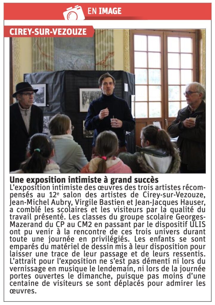 Virgile Bastien - Exposition intimiste, L'Est Républicain