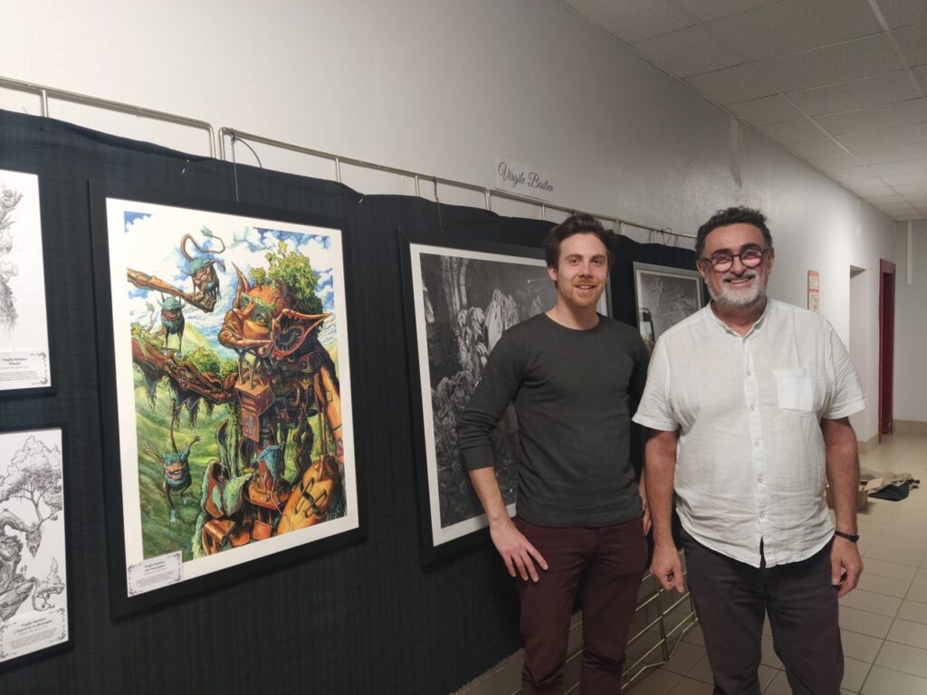 Exposition Lycée Erckmann-Chatrian avec M. Pedraza