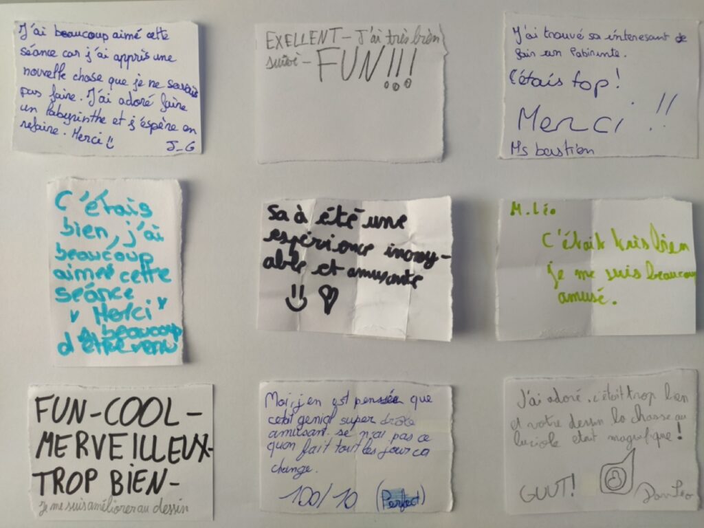 Labyrinthe Trèves - Messages