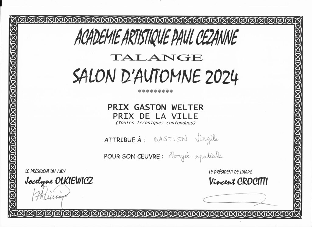 2024-11-09 - 1er Prix, Salon d'automne de Talange