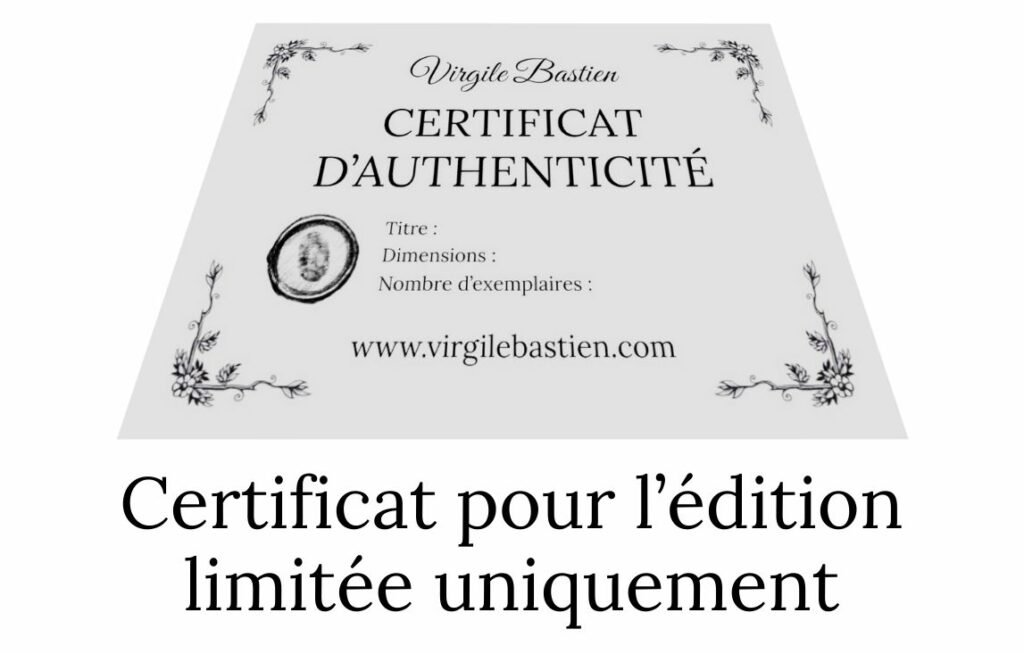 Certificat d'authenticité