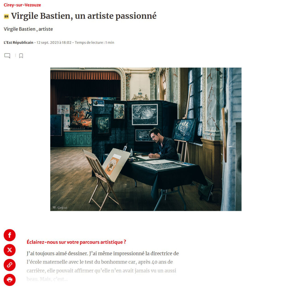 2023 - Virgile Bastien - Entrevue - Cirey