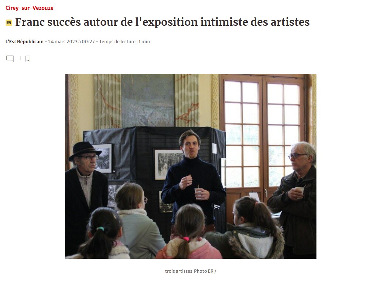 2023 - Virgile Bastien - Expo 13e - Cirey