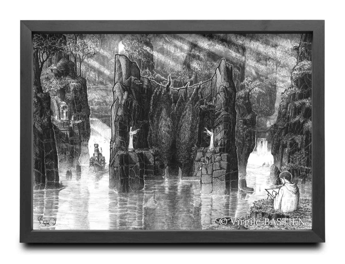 Virgile Bastien - L'Île des Morts - cadre